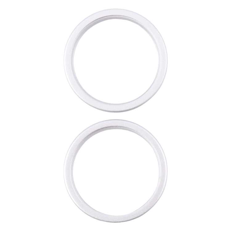 Für iPhone 16 2er-Set Rückkamera Glaslinsen Metall Außen Schutzring, Für iPhone 16