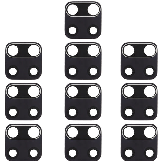 10 PCS Back Camera Lens for Xiaomi Redmi Note 9 / Redmi 10X 4G, For Xiaomi Redmi Note 9