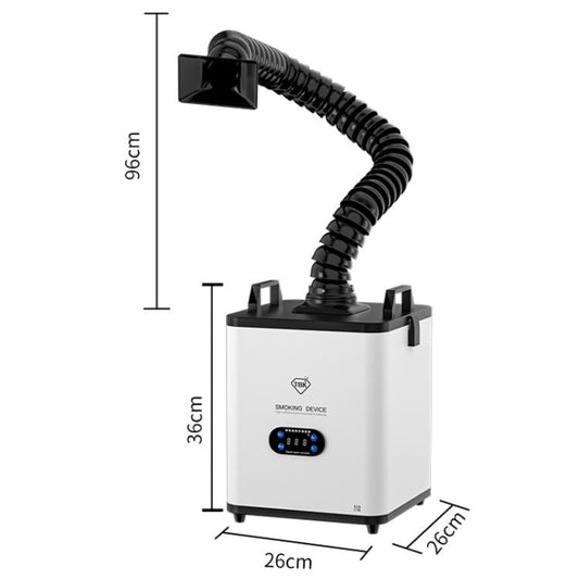 Extracteur de fumées de soudure TBK618 220 V, extracteur de fumées de fer à souder industriel, extracteur de fumées de marquage laser, appareil de purification de fumée mobile, TBK-618