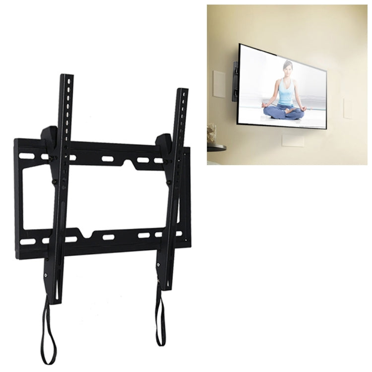 KT2267 26-55 inch Universal Adjustable Vertical Angle LCD TV Wall Mount Bracket with Drawstring, KT2267