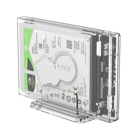 ORICO 2159U3 2.5 inch Transparent USB3.0 Hard Drive Enclosure with Stand, 2159U3
