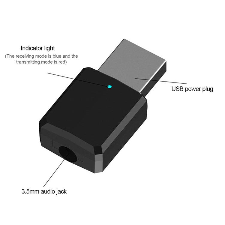 Bluetooth5.0 Audio Receiver USB Bluetooth Adapter Bluetooth Transmitter Support Win8/10, ZF169