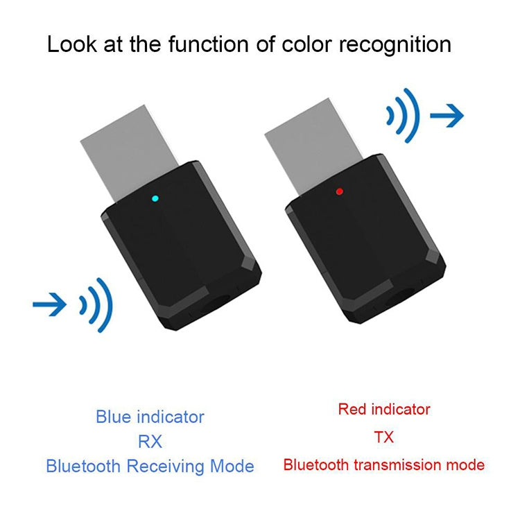 Bluetooth5.0 Audio Receiver USB Bluetooth Adapter Bluetooth Transmitter Support Win8/10, ZF169