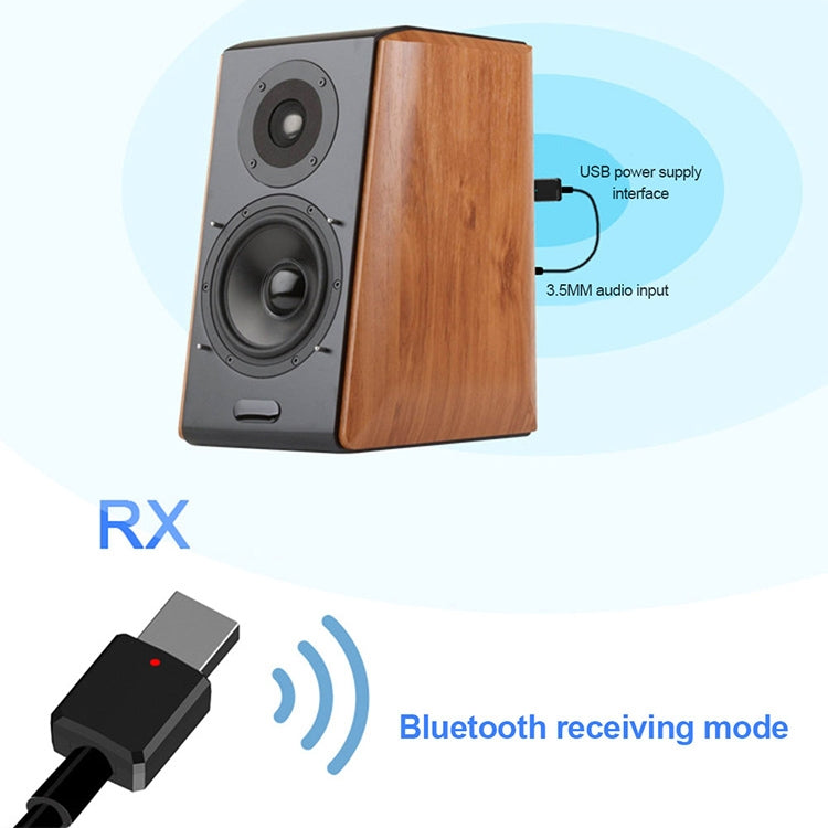 Bluetooth5.0 Audio Receiver USB Bluetooth Adapter Bluetooth Transmitter Support Win8/10, ZF169