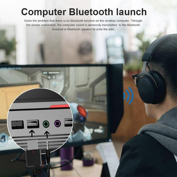 Bluetooth5.0 Audio Receiver USB Bluetooth Adapter Bluetooth Transmitter Support Win8/10, ZF169
