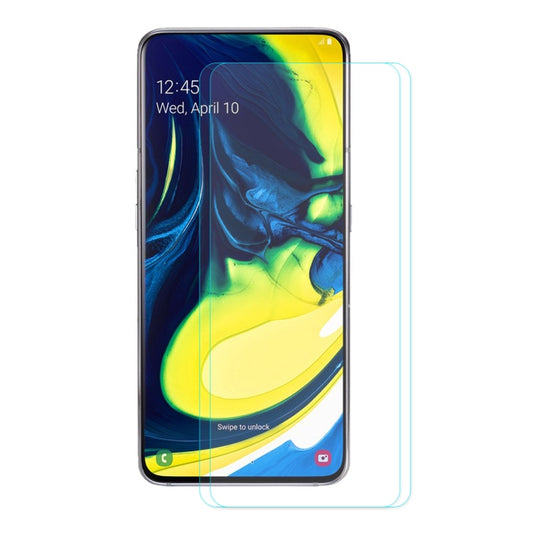 2 PCS ENKAY Hat-Prince Film de protection en verre trempé 0,26 mm 2.5D 9H pour Samsung Galaxy A80