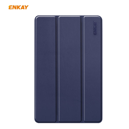 ENKAY ENK-8002 For Samsung Galaxy Tab S6 Lite P610 / P615 PU Leather + Plastic Smart Case with Three-folding Holder, For Samsung Galaxy Tab S6 Lite P610, For Samsung Galaxy Tab S6 Lite P610 / P615 / Tab S6 Lite 2022 / P613 / P619