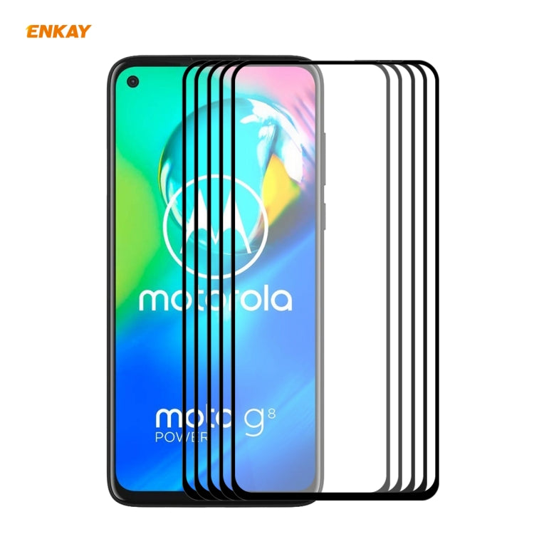 5 PCS ENKAY Hat-Prince Full Glue 0.26mm 9H 2.5D Tempered Glass Full Coverage Film, For Xiaomi Mi 10 Lite /Redmi 10X 5G, For Redmi 10X 4G / Redmi Note 9, For Redmi Note 9S / Note 9 Pro, For Huawei P40, For Huawei P40 Lite, For Huawei Y5p, For Huawei Y6p...