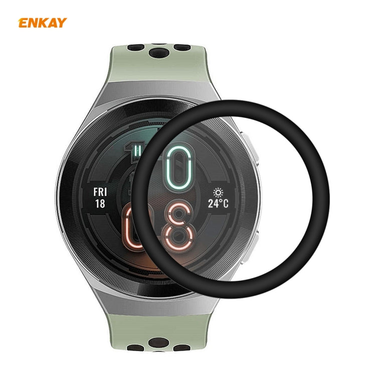 For Huawei Watch GT 2e 46mm ENKAY Hat-Prince 3D Full Screen Soft PC Edge + PMMA HD Screen Protector Film, With Scale, Without Scale