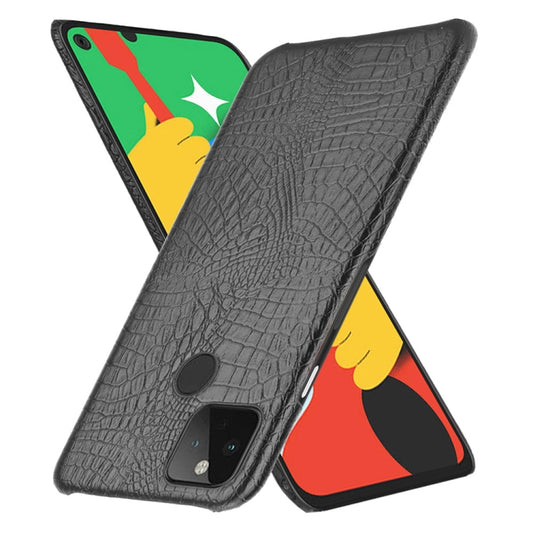 For Google Pixel 4a 5G Shockproof Crocodile Texture PC + PU Case, For Google Pixel 4a 5G