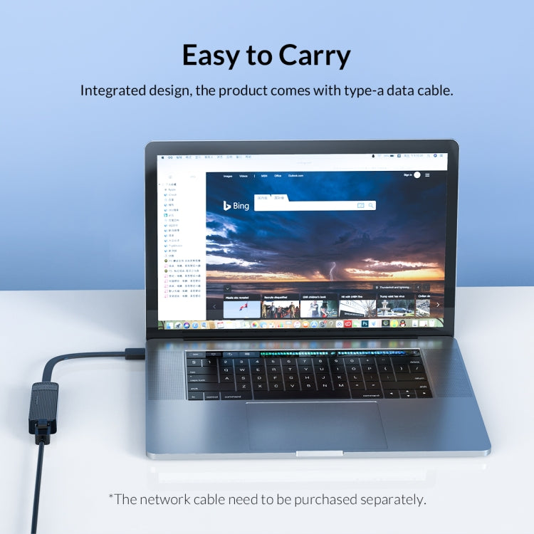 ORICO UTK-U2-BK USB to Ethernet Adapter (100 Mbit), UTK-U2
