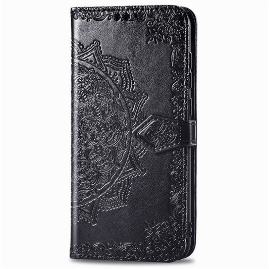 Embossed Mandala Pattern TPU + PU Horizontal Flip Leather Case with Holder & Three Card Slots & Wallet, For OPPO Realme X7, For OPPO Realme X7 Pro, For OPPO A72 5G