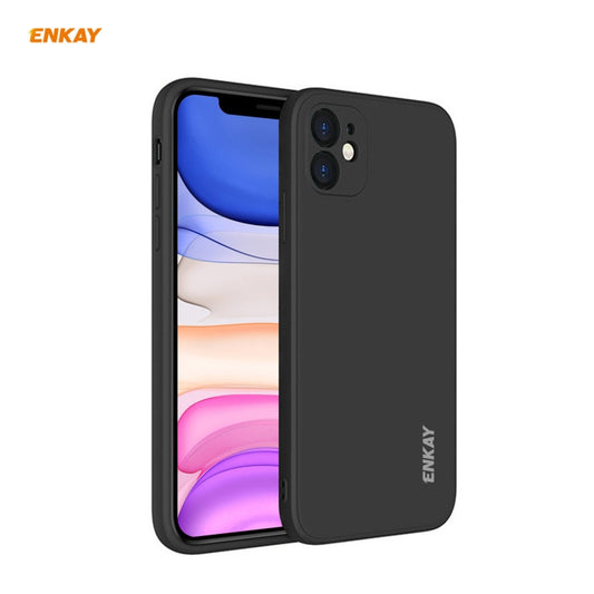 Für iPhone 11 Hat-Prince ENKAY ENK-PC064 Flüssigsilikon Hülle mit geraden Kanten, stoßfest, Schutzhülle, Für iPhone 11