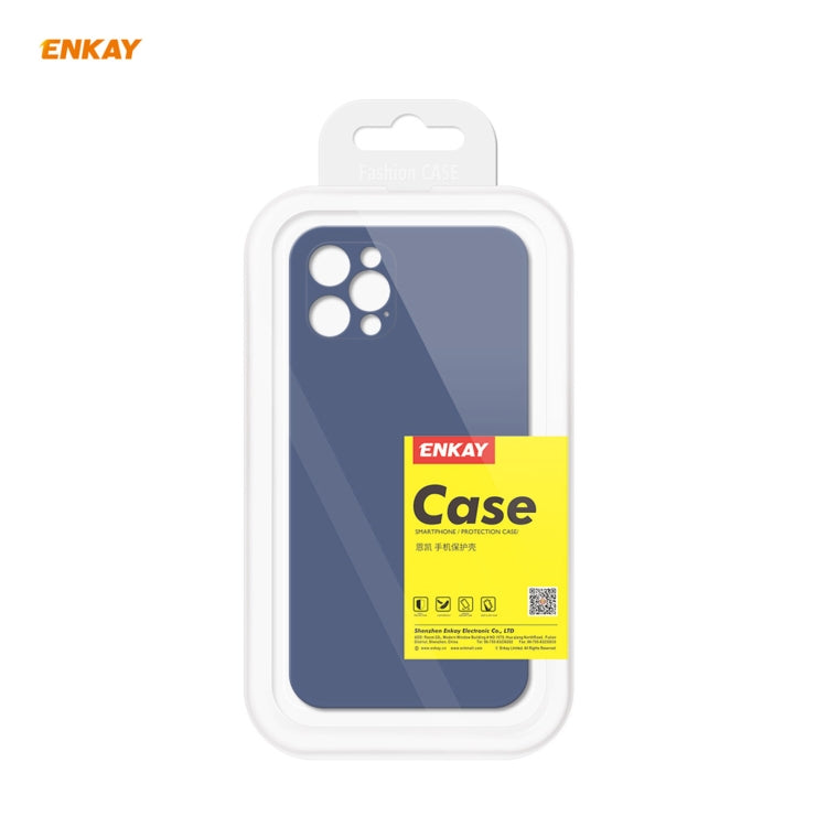 For iPhone 12 Pro Max Hat-Prince ENKAY ENK-PC070 Liquid Silicone Straight Edge Shockproof Protective Case, For iPhone 12 Pro Max