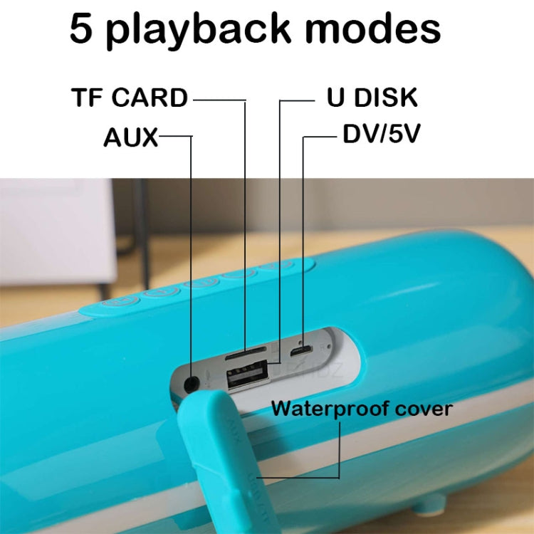 Mini altavoz inalámbrico Bluetooth T&G TG183 TWS, compatible con AUX/USB 2.0/FM/tarjeta TF de 32 GB o tarjeta Micro SD
