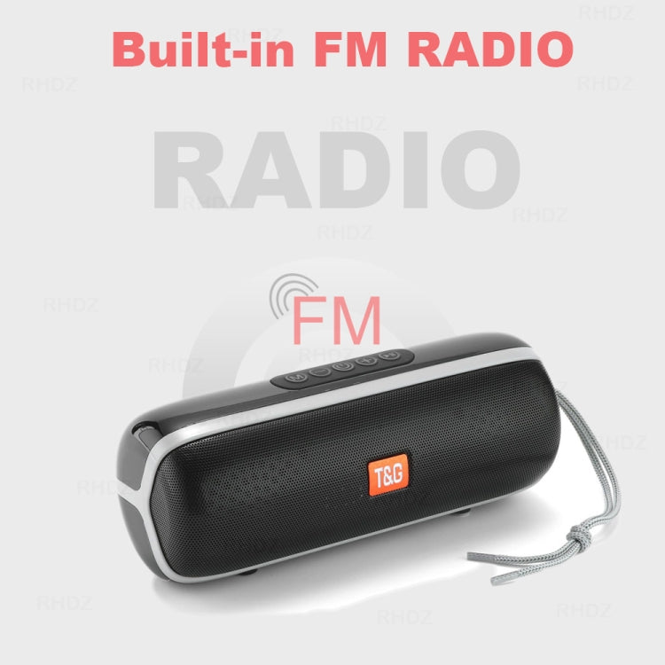 Mini altavoz inalámbrico Bluetooth T&G TG183 TWS, compatible con AUX/USB 2.0/FM/tarjeta TF de 32 GB o tarjeta Micro SD