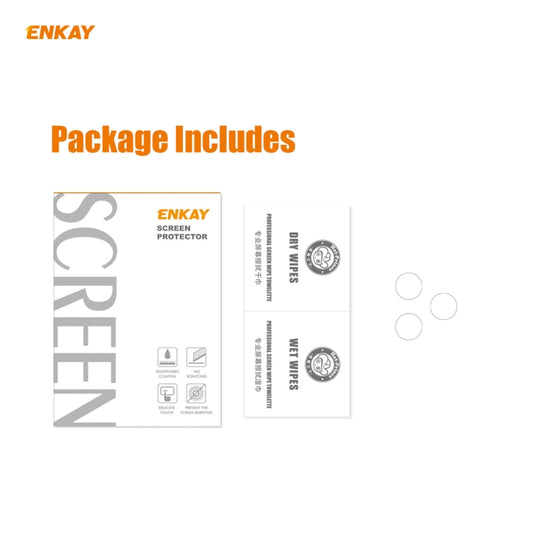 Pour iPhone 12 Pro / 12 Pro Max ENKAY Hat-Prince 0.2mm 9H 2.15D Film en verre trempé à bord rond pour objectif de caméra arrière 3 PCS/Lot, 1 Lot, 2 Lots, 5 Lots, 10 Lots