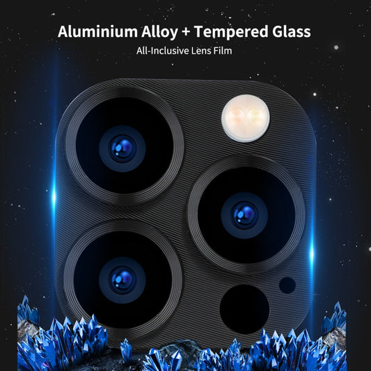 Protection d'objectif d'appareil photo en alliage d'aluminium ENKAY + verre trempé pour iPhone 13 Pro / 13 Pro Max