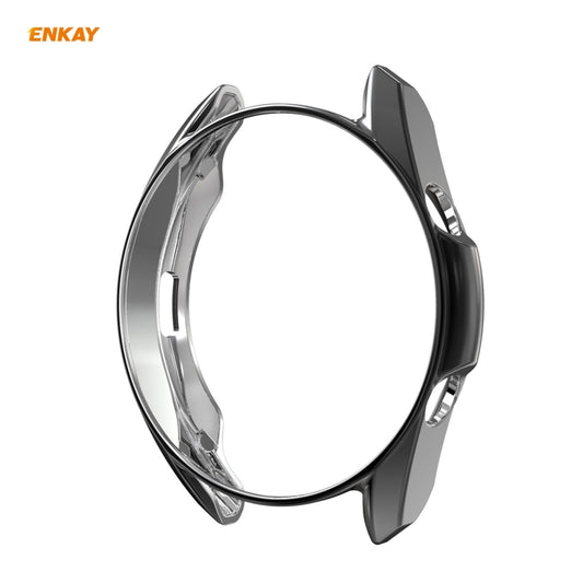 Pour Samsung Galaxy Watch 3 45mm 2 en 1 Étui souple en TPU plaqué Enkay Hat-Prince + Film en verre trempé 0.2mm 9H 2.15D à bords incurvés
