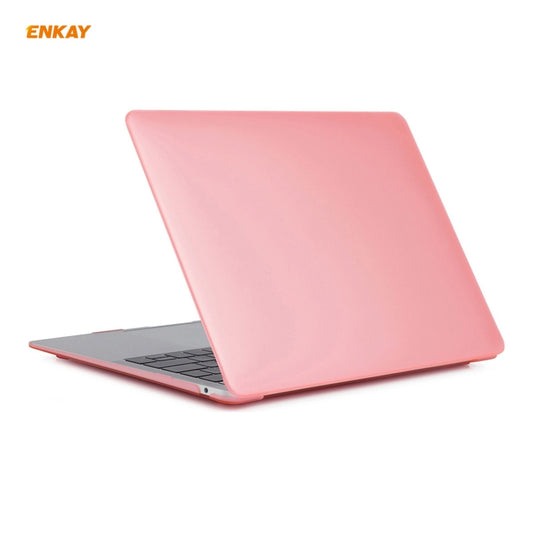 ENKAY Coque de protection matte 3 en 1 pour ordinateur portable + Film de clavier en TPU version US + Lot de bouchons anti-poussière pour MacBook Air 13,3 pouces A2179 et A2337 (2020), Pour MacBook Air 13,3 pouces A2179 (2020)