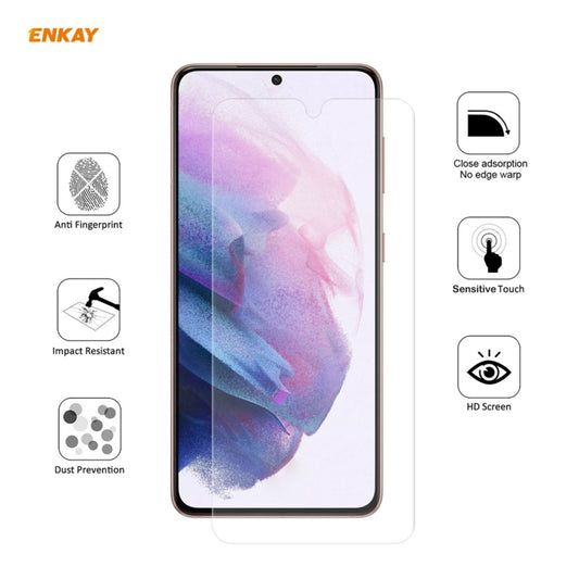 ENKAY Hat-Prince 0,1 mm 3D Full Screen Protector Explosionsgeschützte Hydrogel-Folie, für Samsung Galaxy S21 5G, für Samsung Galaxy S21+ 5G, für Samsung Galaxy S21 Ultra 5G