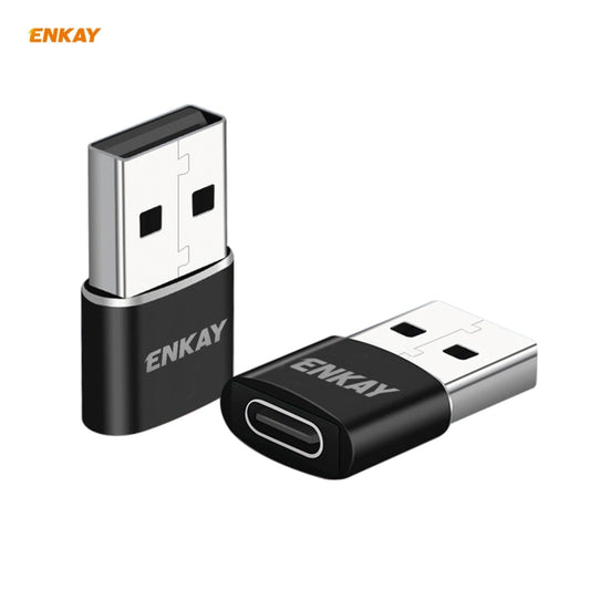 ENKAY ENK-AT105 Adaptateur convertisseur USB Mâle vers Type-C Femelle en alliage d'aluminium, supporte la charge rapide et la transmission de données, ENKAY ENK-AT105 Or, ENKAY ENK-AT105 Or Rose, ENKAY ENK-AT105 Noir, ENKAY ENK-AT105 Rouge