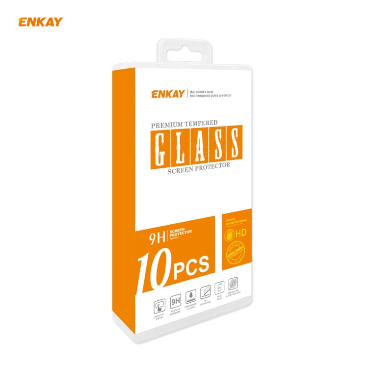 10 PCS ENKAY Hat-Prince 0.26mm 9H 2.5D Curved Edge Tempered Glass Film, For Xiaomi Poco F3, For Xiaomi 11X / 11X Pro / 11i