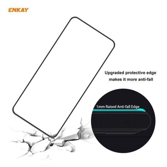 Film de protection plein écran en verre trempé ENKAY Hat-Prince Anti-chute, pour OnePlus 9, pour OnePlus 9R