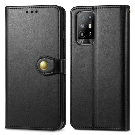 Solid Color Leather Buckle Phone Case with Lanyard & Photo Frame & Card Slot & Wallet & Stand Function, For OPPO A94 5G /F19 Pro+ 5G /Reno5 Z, For OPPO A93 5G / A74 5G, For OPPO Realme C21, For OPPO Realme GT 5G, For OPPO Reno5 A, For Sony Xperia ACE I...