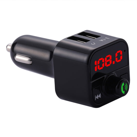 Kit de voiture mains libres X5 Émetteur FM Récepteur audio sans fil Lecteur MP3 de voiture Double chargeur rapide USB, X5