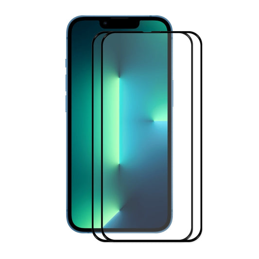 2 PCS ENKAY Hat-Prince Protection d'écran en verre trempé 0,26mm 9H 2,5D à colle complète Film de couverture complète, pour iPhone 13 mini 2pcs, pour iPhone 13 / 13 Pro 2pcs, pour iPhone 13 Pro Max 2pcs