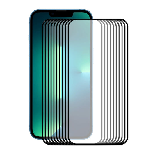 10 PIÈCES ENKAY Hat-Prince Film de protection d'écran en verre trempé 0.26mm 9H 2.5D Full Glue, pour iPhone 13 mini 10 pièces, pour iPhone 13 / 13 Pro 10 pièces, pour iPhone 13 Pro Max 10 pièces