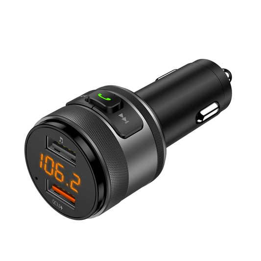 Transmetteur FM sans fil C57 QC3.0 Chargeur de voiture rapide Bluetooth 5.0 Modulateur de voiture mains libres Lecteur MP3 USB, C57