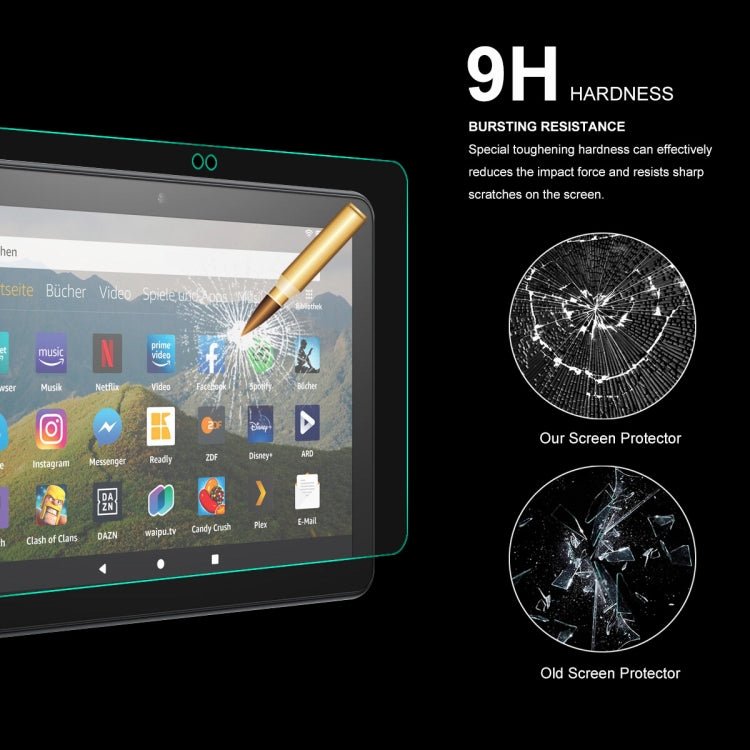 For Amazon Fire HD 8 / HD 8 Plus 2020 ENKAY Hat-Prince 0.33mm Explosion-proof Tempered Glass Protector Anti-Scratch Film, 1 PCS, 2 PCS