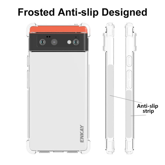 ENKAY Transparentes TPU-Stoßschutz-Case, für Google Pixel 6, für Google Pixel 6 Pro