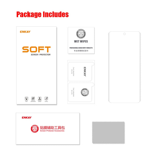 For Honor 70 / 60 ENKAY 3D Curved Edge PET Hot Bending Soft Full Film, 1 PCS, 2 PCS, 5 PCS, 10 PCS