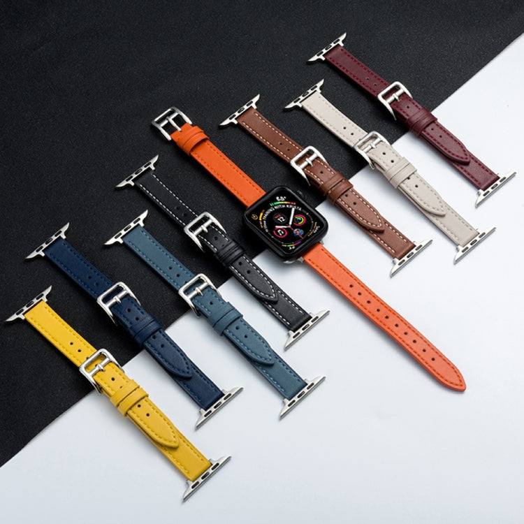 Microfiber Leather Pin Buckle Watch Strap For Apple Watch Series, 7 41mm / 6&SE&5&4 40mm / 3&2&1 38mm, 7 45mm / 6&SE&5&4 44mm / 3&2&1 42mm