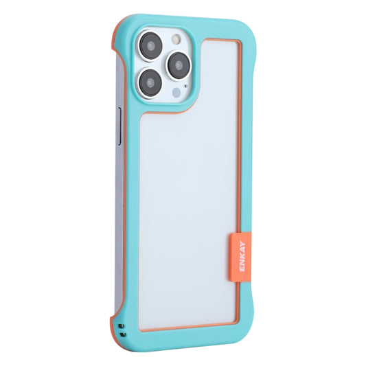 ENKAY Rahmenschutz Hohl Stoßfest PC Hülle für iPhone 13 Pro Max, Für iPhone 13 Pro Max