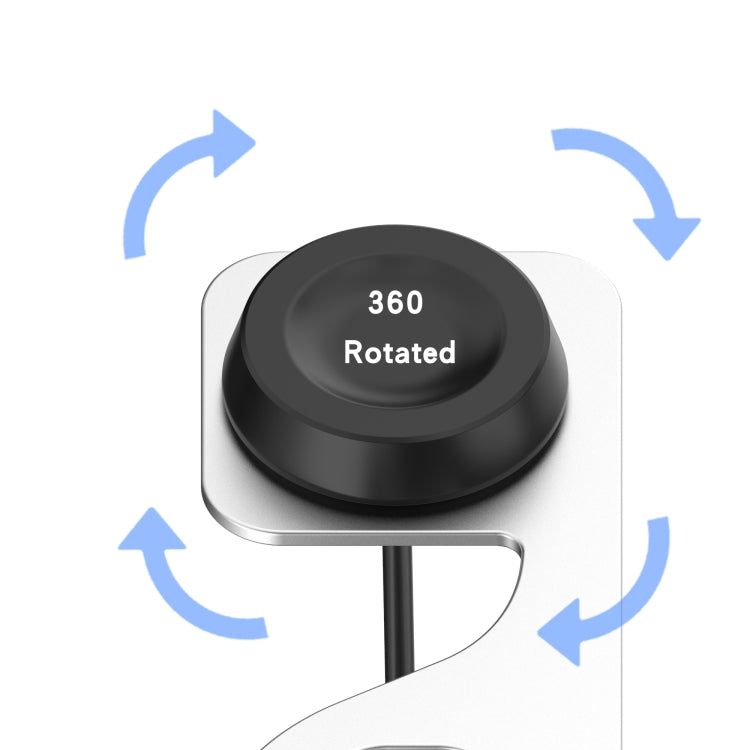 Rotatable Magnetic Metal Charging Base, For Huawe Watch D, For Huawei Watch GT3, For Huawei Watch 3, For Huawei Watch 3 Pro, For Huawei Watch GT Runner, For Huawei Watch GT2 Pro, For Huawei Watch GT2 Pro ECG