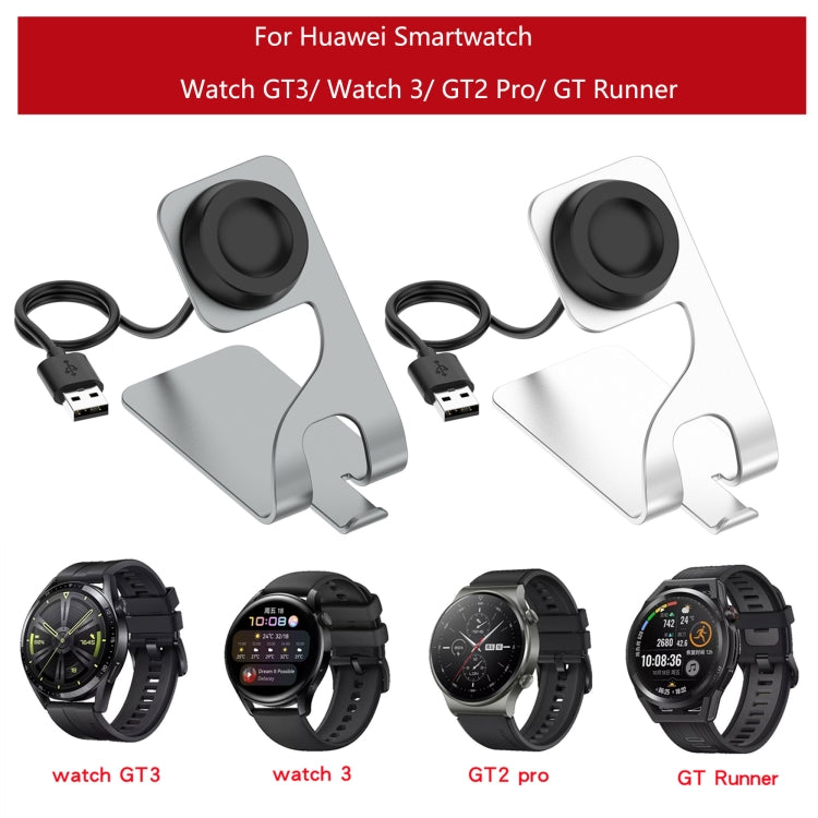 Rotatable Magnetic Metal Charging Base, For Huawe Watch D, For Huawei Watch GT3, For Huawei Watch 3, For Huawei Watch 3 Pro, For Huawei Watch GT Runner, For Huawei Watch GT2 Pro, For Huawei Watch GT2 Pro ECG
