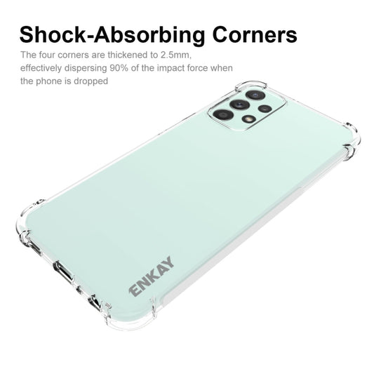 Pour l'étui antichoc transparent en TPU ENKAY pour Samsung Galaxy A23, Pour Samsung Galaxy A23