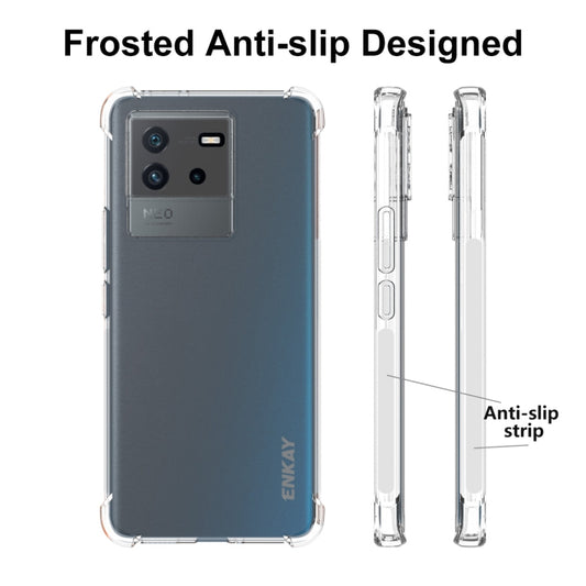For vivo iQOO Neo6 5G ENKAY Clear TPU Shockproof Phone Case, For vivo iQOO Neo6 5G