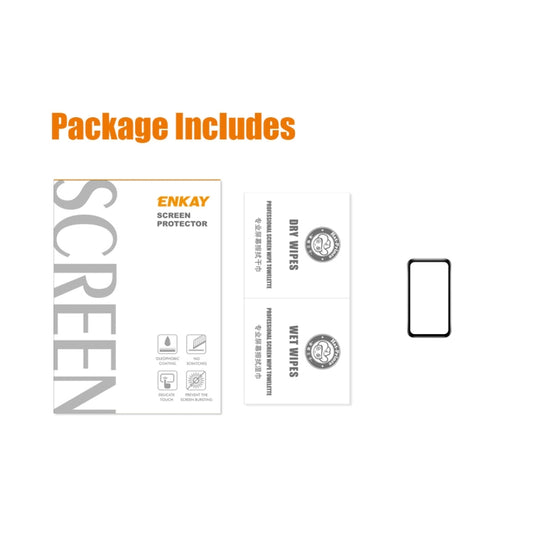 Pour Huawei Band 7/6 / Honor Band 6 ENKAY 3D Couverture complète Bord souple en PC + Film protecteur d'écran PMMA HD, 1 PC, 2 PCS, 5 PCS, 10 PCS