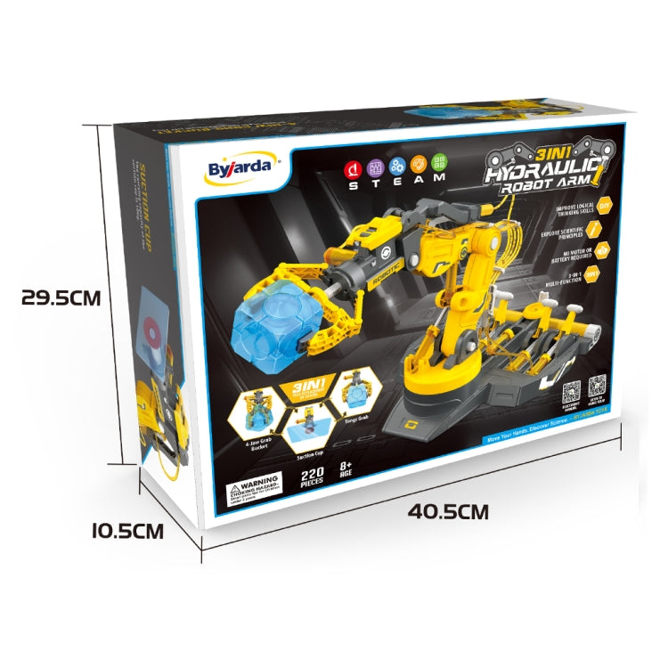 MoFun 101 Bras Robotique Hydraulique 3 en 1 Jouets Assemblés Scientifiques et Éducatifs, 101, 102