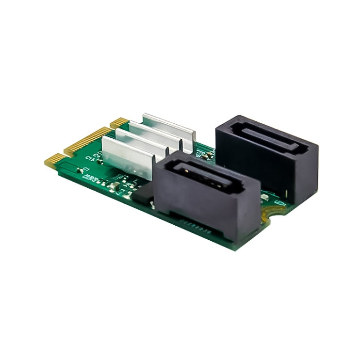 ST551 6Gbps PCIe B+M key to 2 Port SATA 3.0 Card M.2 to dual SATA Adapter, ST551