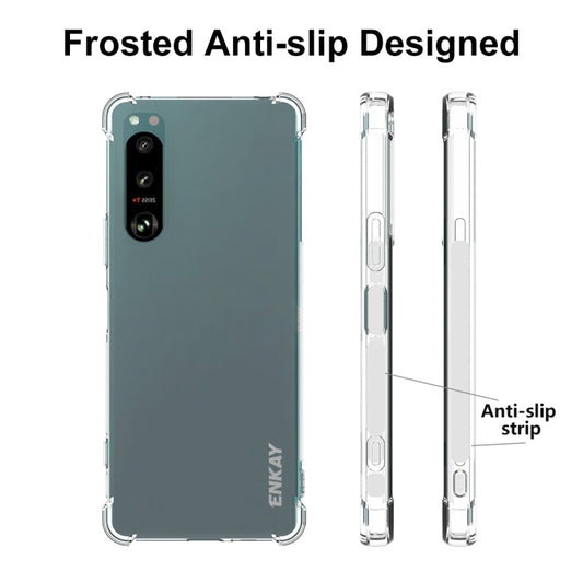 For Sony Xperia 5 IV ENKAY Clear TPU Shockproof Phone Case, For Sony Xperia 5 IV