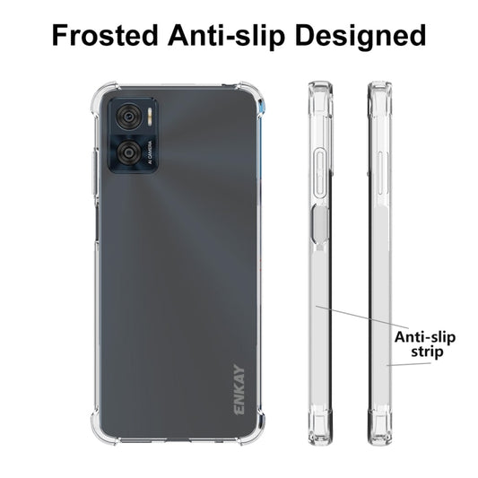 For Motorola Moto E22 4G ENKAY Clear TPU Shockproof Phone Case