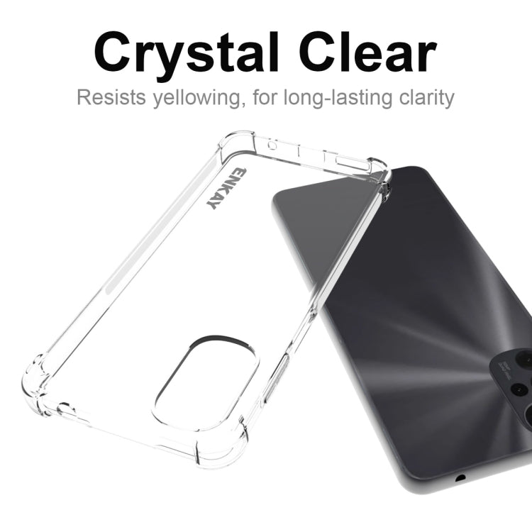 For Motorola Moto G22 4G ENKAY Clear TPU Shockproof Phone Case, For Motorola Moto G22 4G
