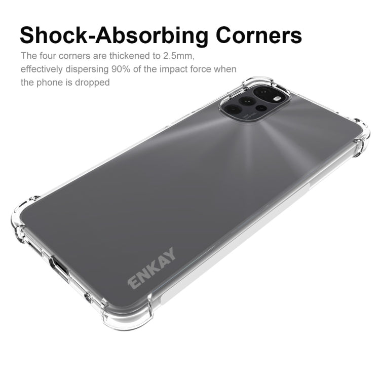 For Motorola Moto G22 4G ENKAY Clear TPU Shockproof Phone Case, For Motorola Moto G22 4G