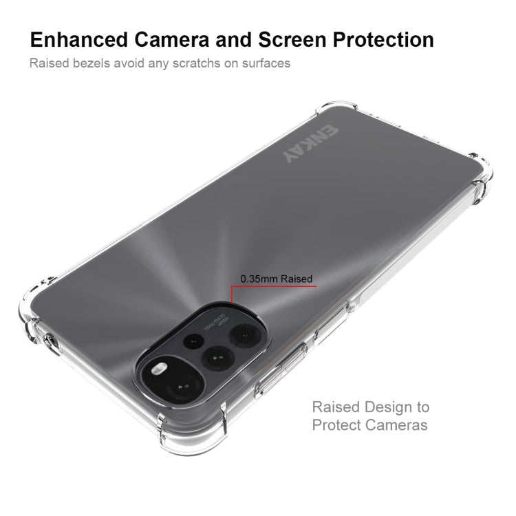 For Motorola Moto G22 4G ENKAY Clear TPU Shockproof Phone Case, For Motorola Moto G22 4G